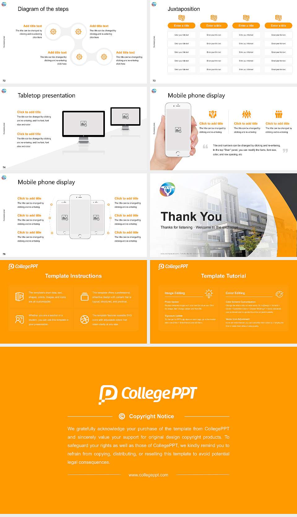 Tohoku Bunka Gakuen University Competition/Entrepreneurship Contest PPT Template16:9 ratio PPT effect preview image9