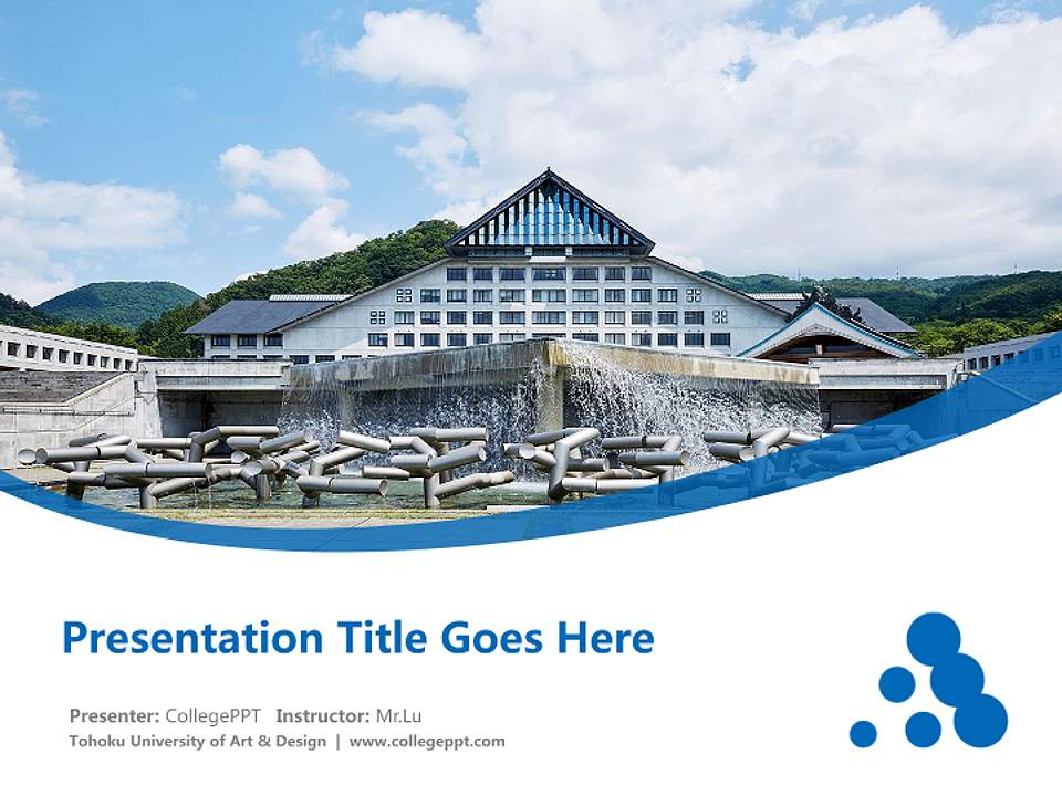 Tohoku University of Art & Design Course/Courseware Creation PPT Template4:3 ratio PPT effect preview image5