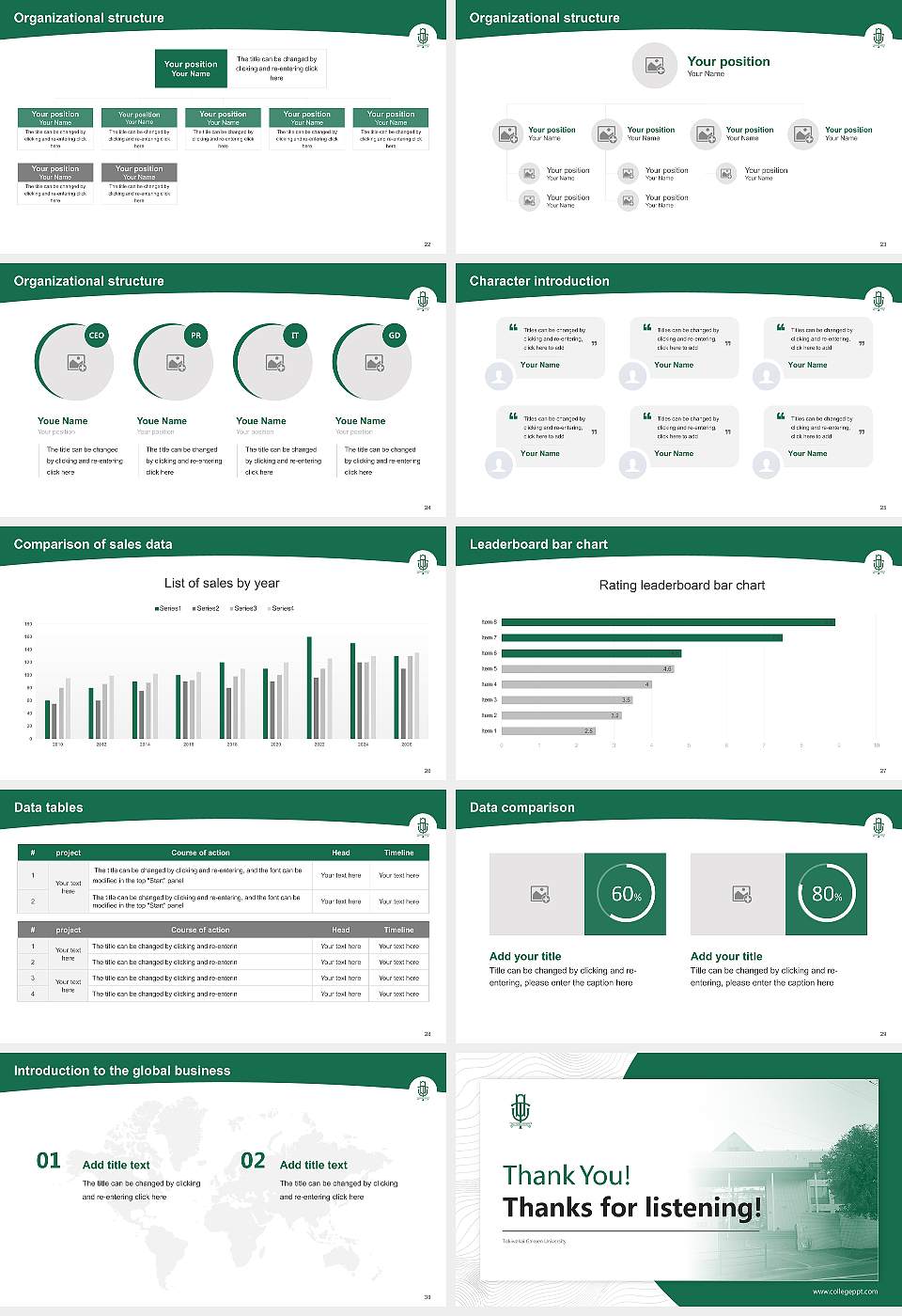 Tokiwakai Gakuen University Academic Presentation/Research Findings Report PPT Template16:9 ratio PPT effect preview image4