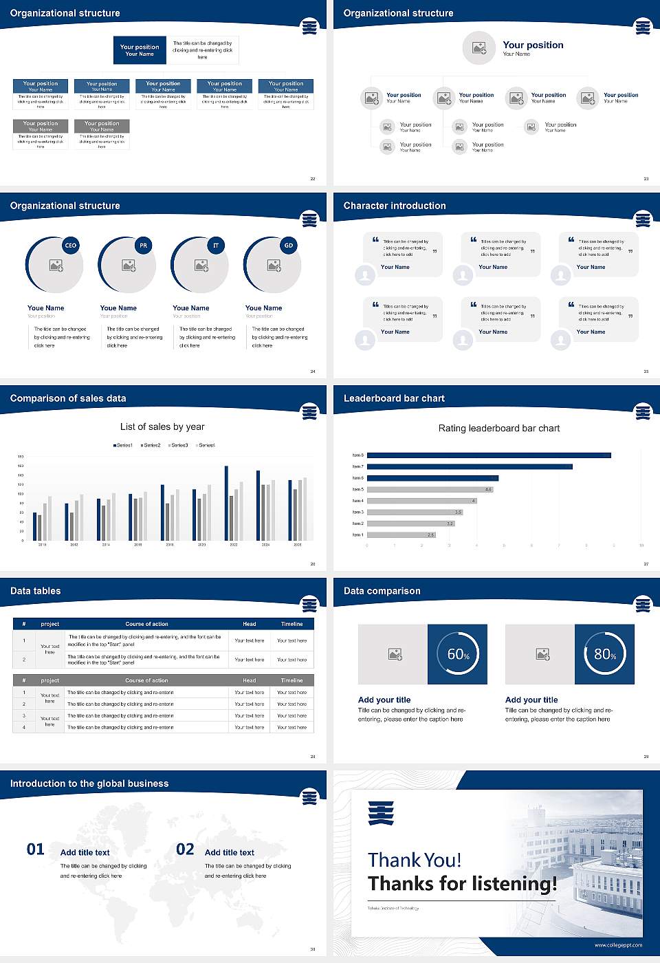 Tohoku Institute of Technology Academic Presentation/Research Findings Report PPT Template16:9 ratio PPT effect preview image4