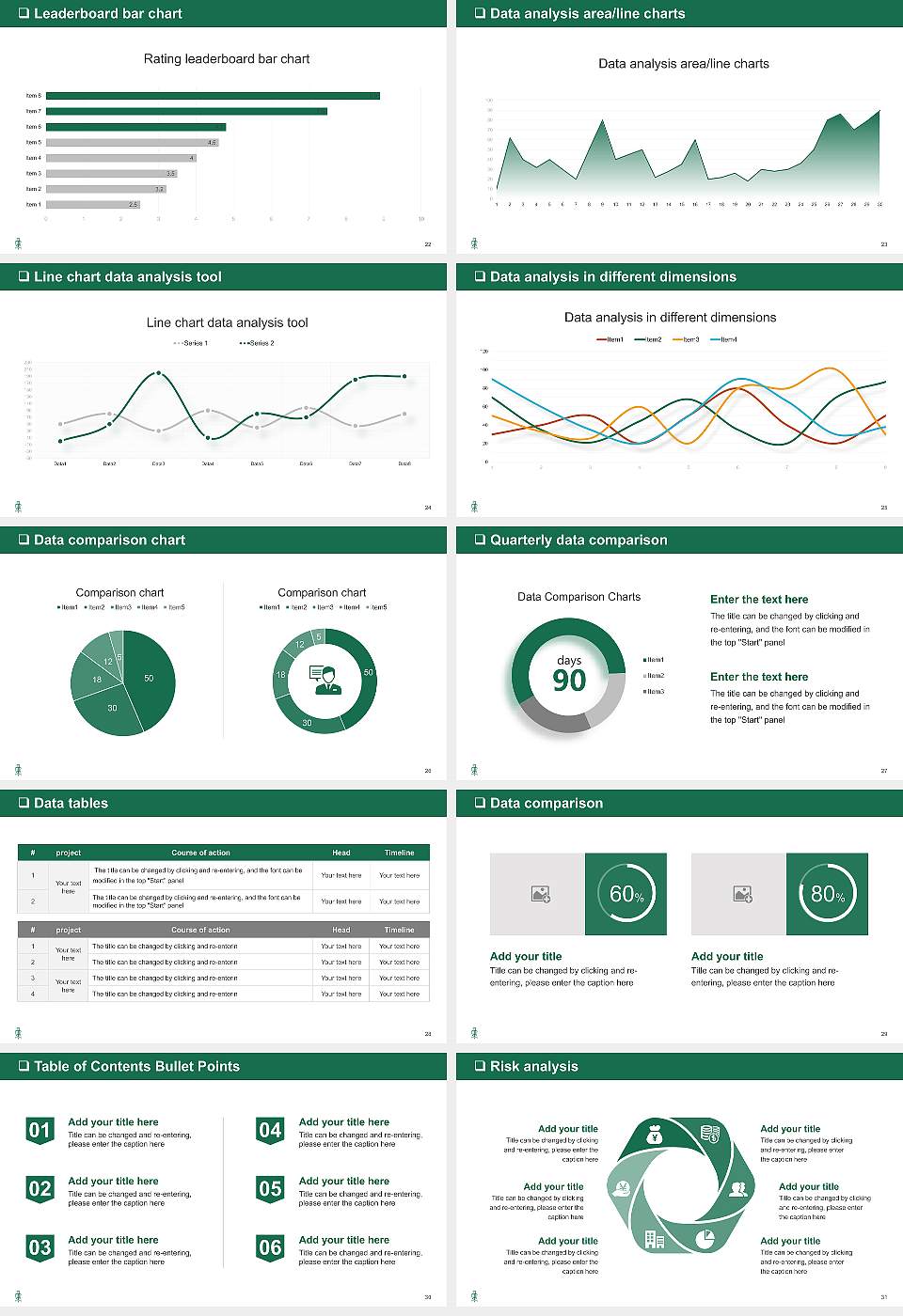 Tokiwakai Gakuen University General PPT Template16:9 ratio PPT effect preview image4