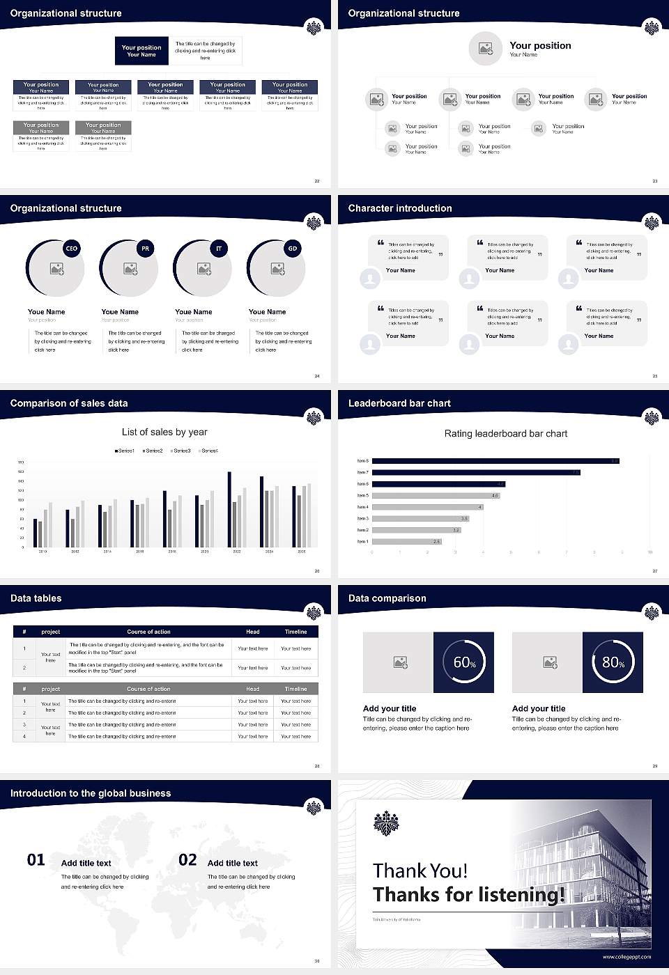 Toin University of Yokohama Academic Presentation/Research Findings Report PPT Template16:9 ratio PPT effect preview image4