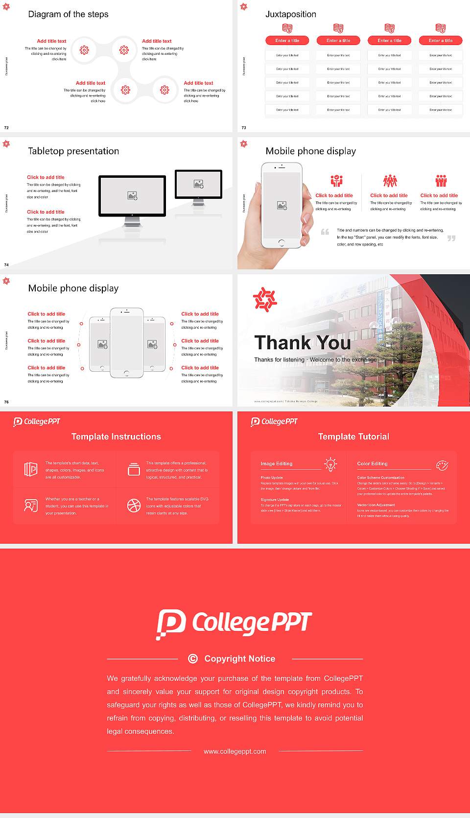 Tohoku Bunkyo College Competition/Entrepreneurship Contest PPT Template16:9 ratio PPT effect preview image9