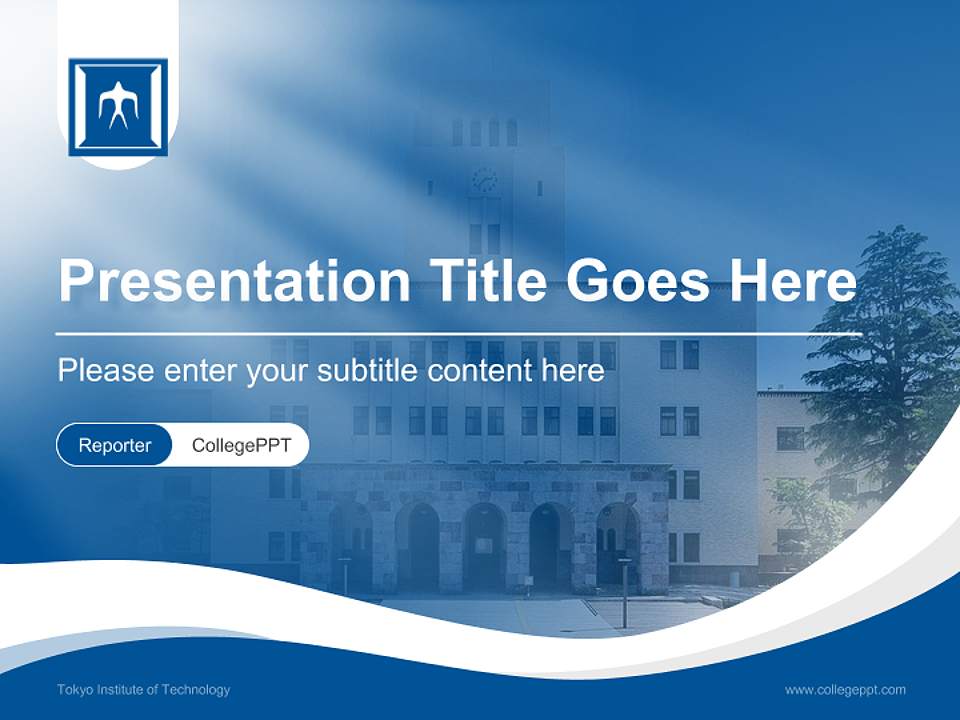 Tokyo Institute of Technology Lecture Sharing and Networking Event PPT Template4:3 ratio PPT effect preview image4