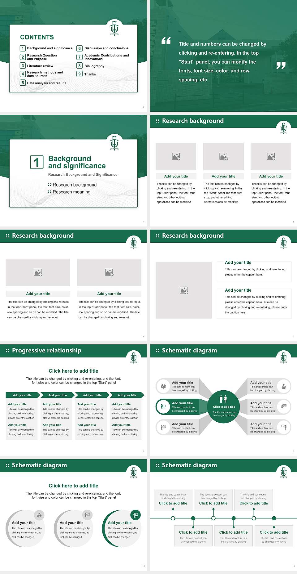 Tokiwakai Gakuen University Graduation Thesis Defense PPT Template4:3 ratio PPT effect preview image2