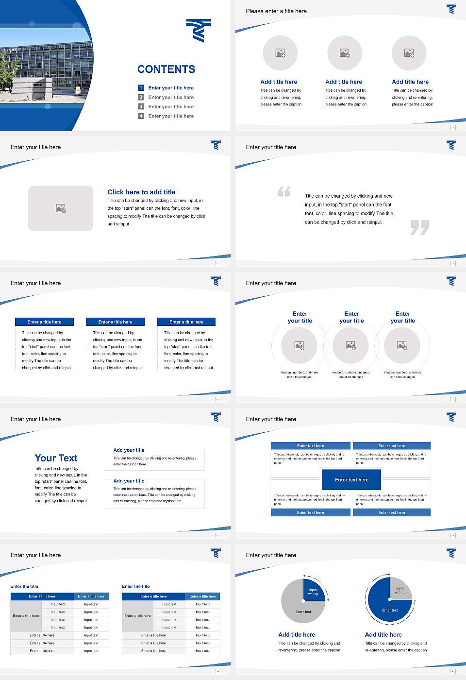 Tokai University Course/Courseware Creation PPT Template16:9 ratio PPT effect preview image2