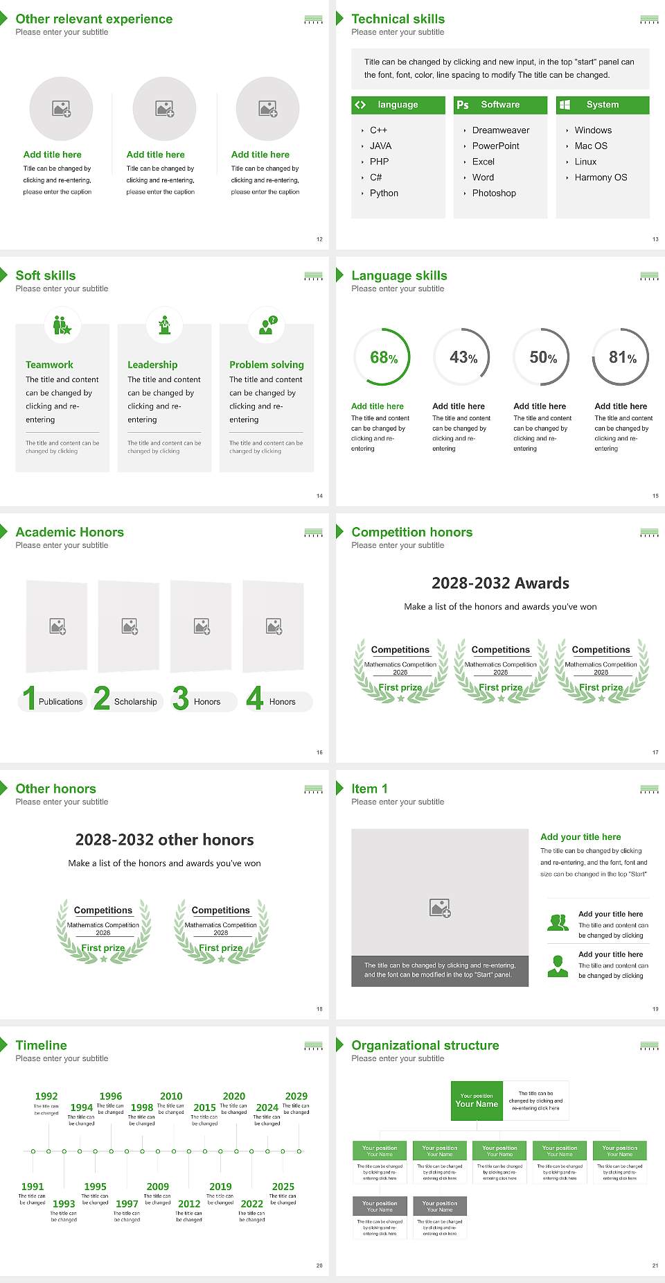 The Graduate School of Project Design Resume PPT Template4:3 ratio PPT effect preview image3