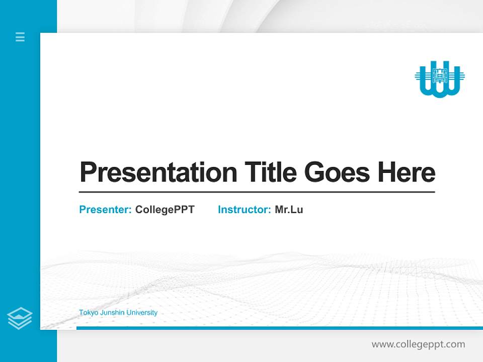 Tokyo Junshin University Thesis Proposal/Graduation Defense PPT Template4:3 ratio PPT effect preview image5