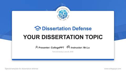 Toho University Graduation Thesis Defense PPT Template