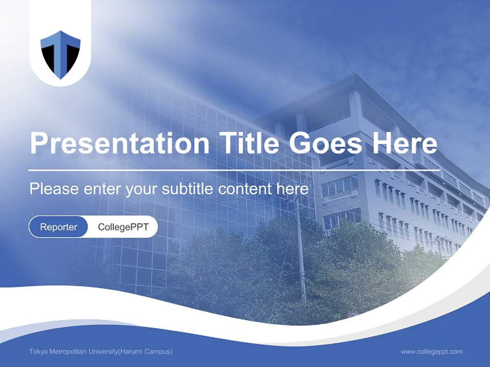 Tokyo Metropolitan University(Harumi Campus) Lecture Sharing and Networking Event PPT Template4:3 ratio PPT effect preview image4