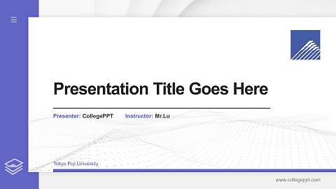 Tokyo Fuji University Thesis Proposal/Graduation Defense PPT Template