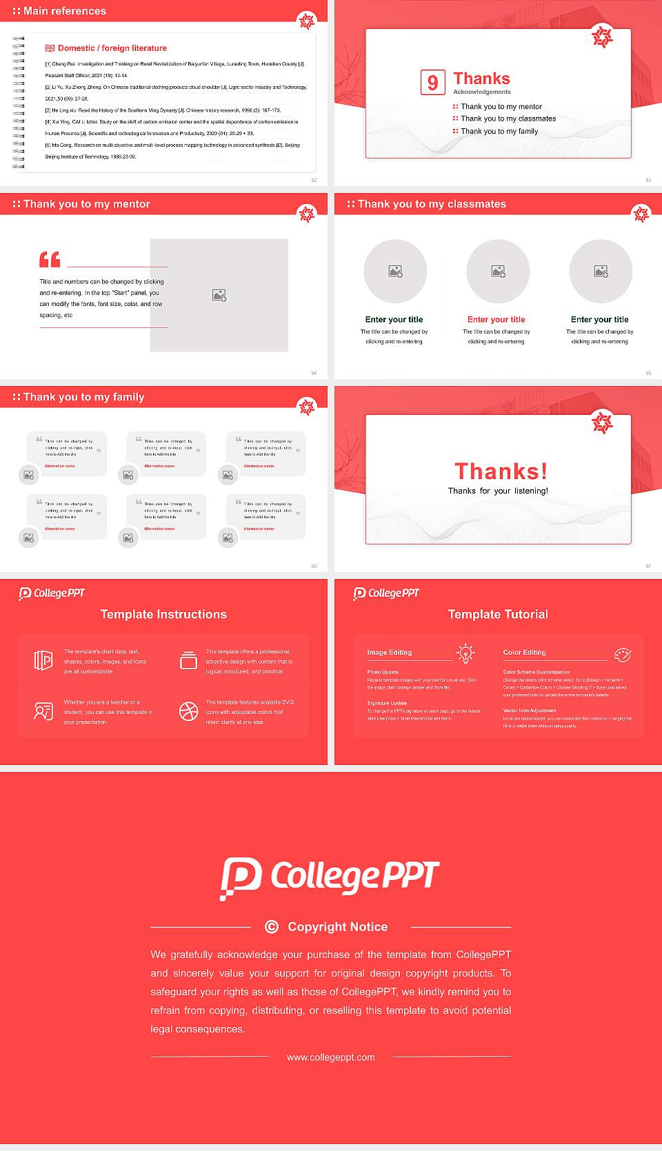 Tohoku Bunkyo College Graduation Thesis Defense PPT Template16:9 ratio PPT effect preview image7