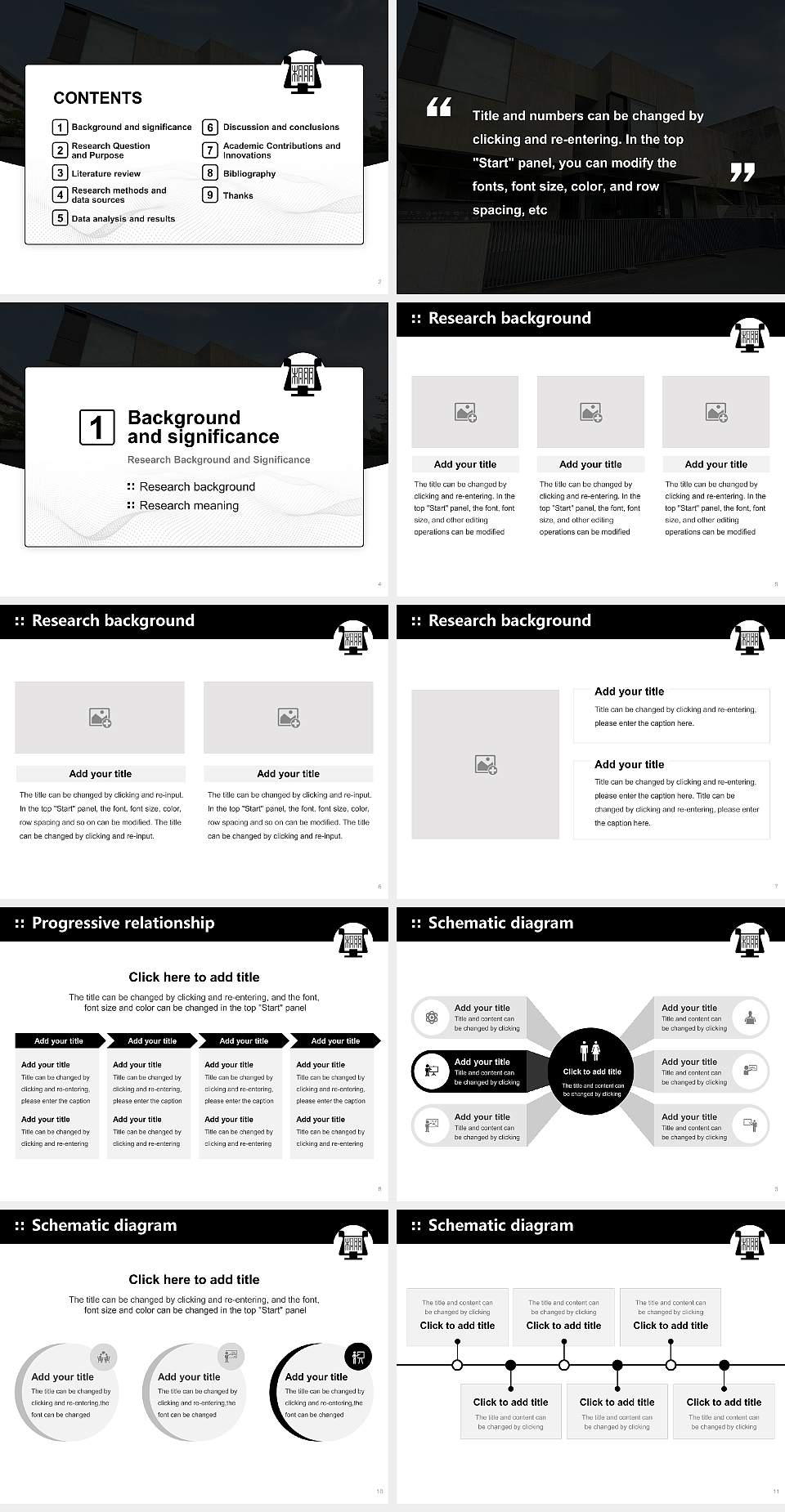 Toho Gakuen School of Music Graduation Thesis Defense PPT Template4:3 ratio PPT effect preview image2