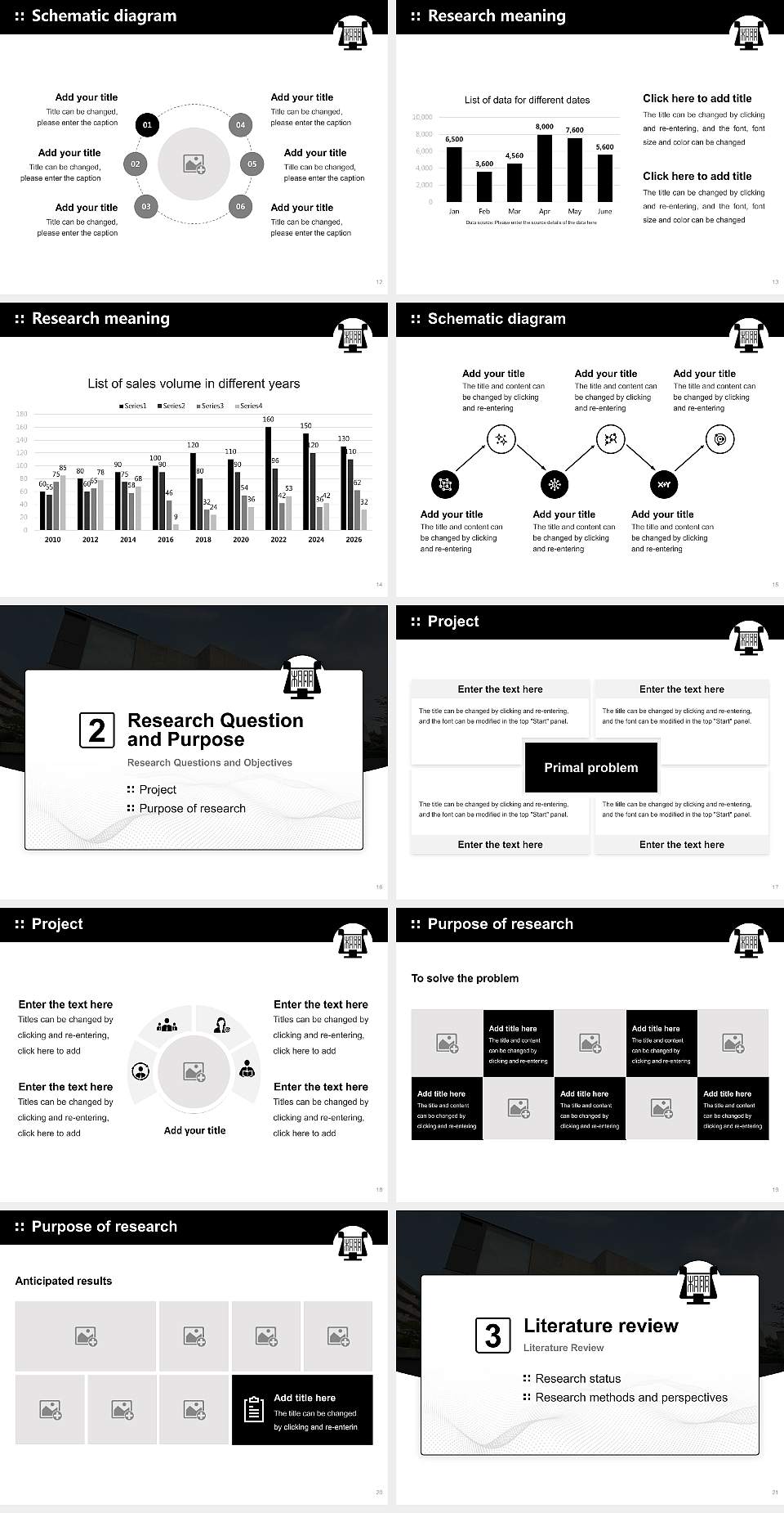 Toho Gakuen School of Music Graduation Thesis Defense PPT Template4:3 ratio PPT effect preview image3