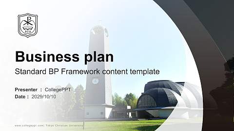 Tokyo Christian University Competition/Entrepreneurship Contest PPT Template
