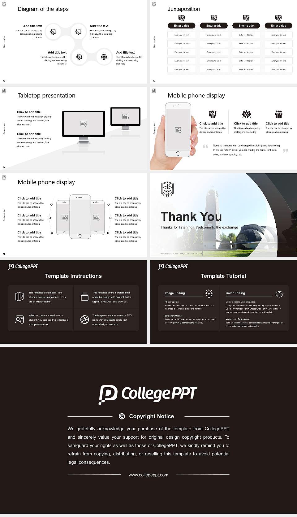 Tokyo Christian University Competition/Entrepreneurship Contest PPT Template16:9 ratio PPT effect preview image9