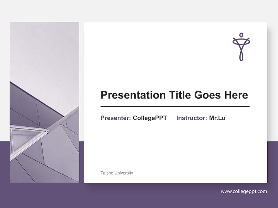 Taisho University General PPT Template4:3 ratio PPT effect preview image6
