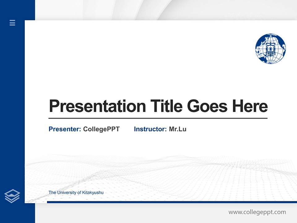 The University of Kitakyushu Thesis Proposal/Graduation Defense PPT Template4:3 ratio PPT effect preview image5