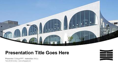 Tama Art University Course/Courseware Creation PPT Template