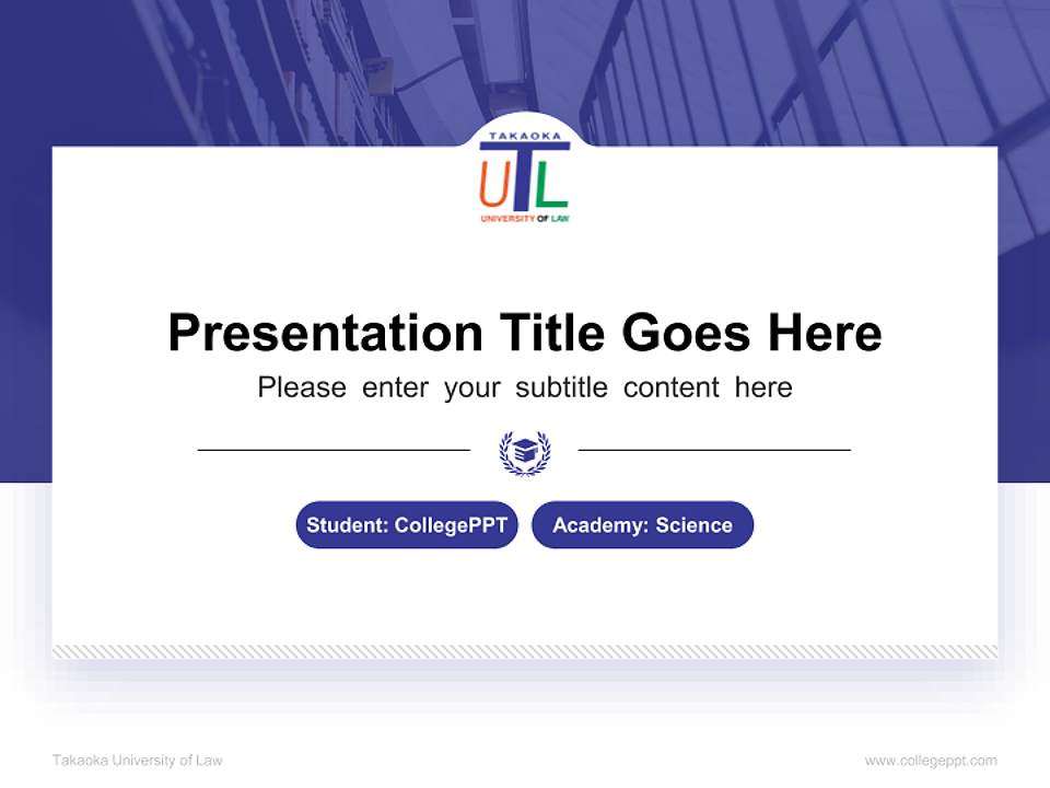 Takaoka University of Law National Scholarship Defense PPT Template4:3 ratio PPT effect preview image4