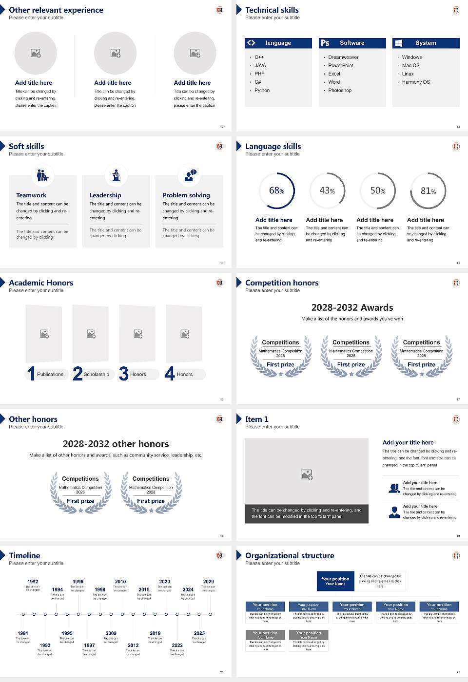 Tokyo Dental College Resume PPT Template16:9 ratio PPT effect preview image3