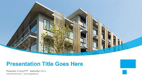 Tokyo City University Course/Courseware Creation PPT Template
