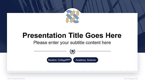 The University of Shimane National Scholarship Defense PPT Template