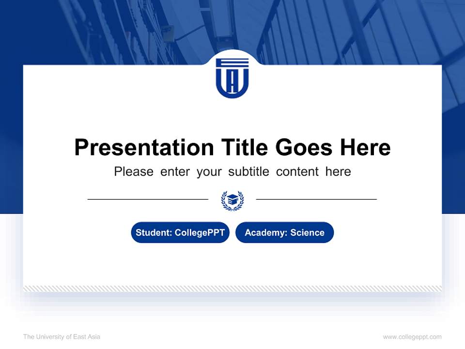 The University of East Asia National Scholarship Defense PPT Template4:3 ratio PPT effect preview image4