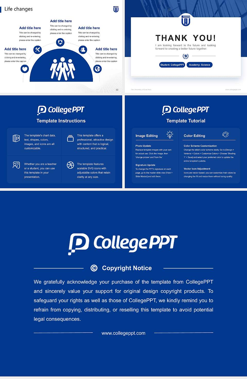 The University of East Asia National Scholarship Defense PPT Template4:3 ratio PPT effect preview image4