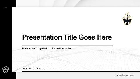 Tokai Gakuin University Thesis Proposal/Graduation Defense PPT Template