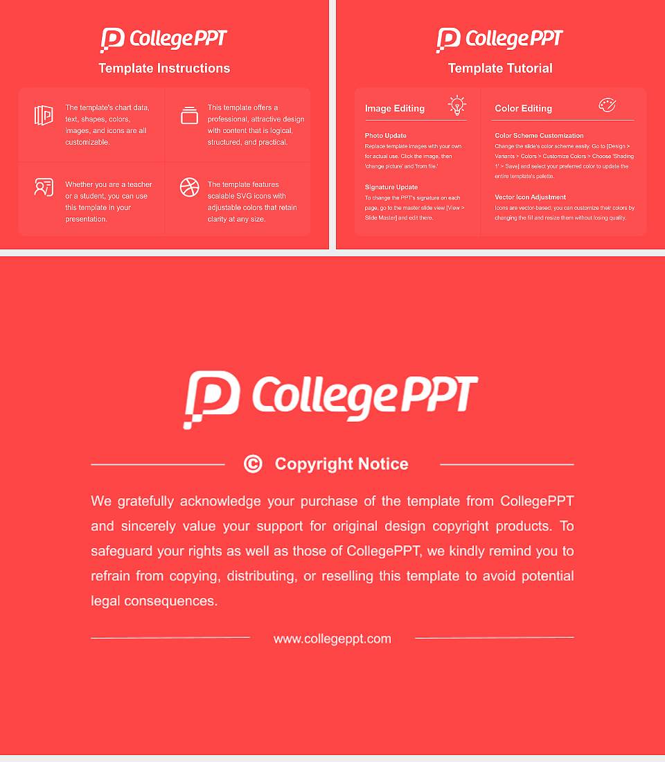Tohoku Bunkyo College Course/Courseware Creation PPT Template4:3 ratio PPT effect preview image5