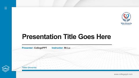 Tohto University Thesis Proposal/Graduation Defense PPT Template