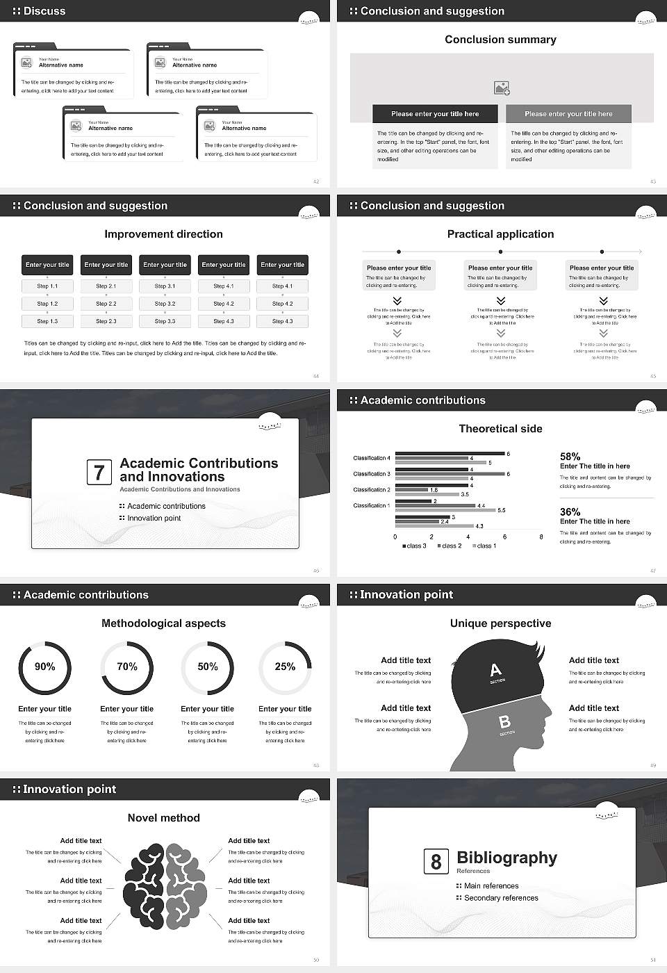 The Graduate University for Advanced Studies, SOKENDAI Graduation Thesis Defense PPT Template16:9 ratio PPT effect preview image6