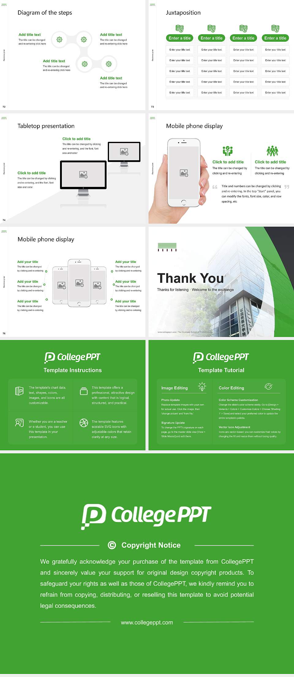 The Graduate School of Project Design Competition/Entrepreneurship Contest PPT Template4:3 ratio PPT effect preview image9