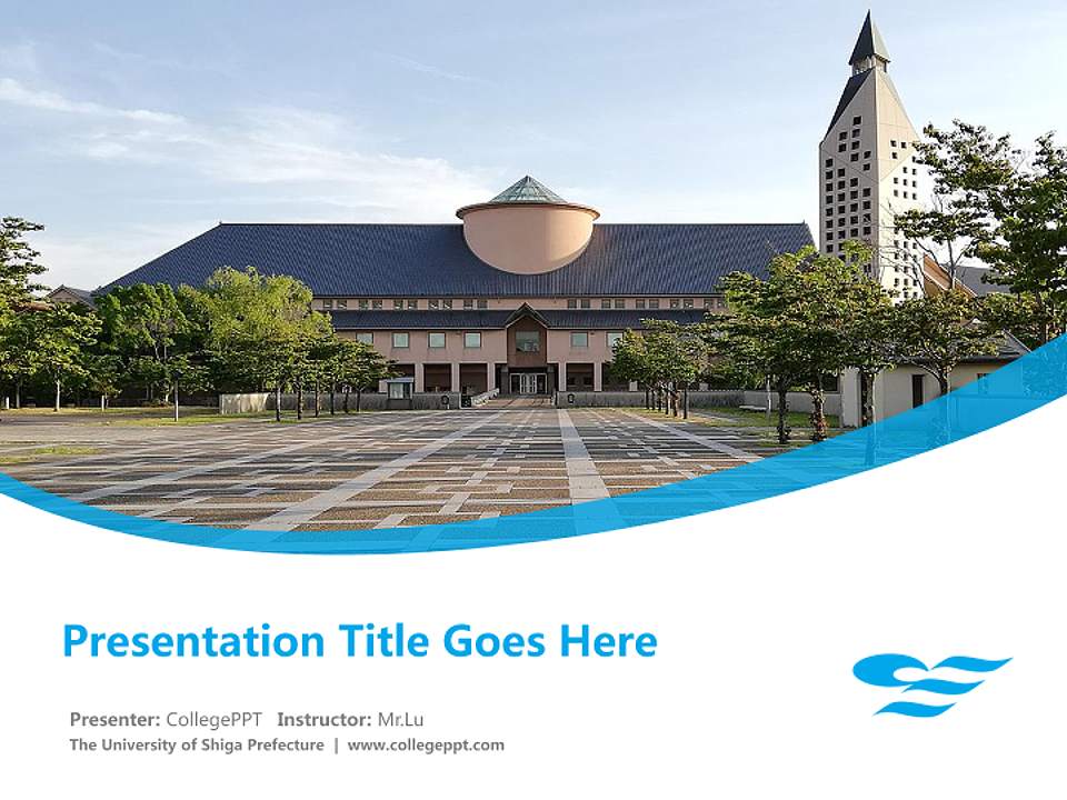 The University of Shiga Prefecture Course/Courseware Creation PPT Template4:3 ratio PPT effect preview image5