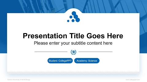 Tohoku University of Art & Design National Scholarship Defense PPT Template