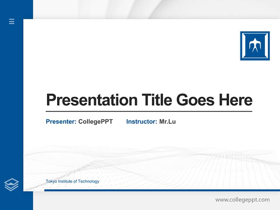 Tokyo Institute of Technology Thesis Proposal/Graduation Defense PPT Template4:3 ratio PPT effect preview image5