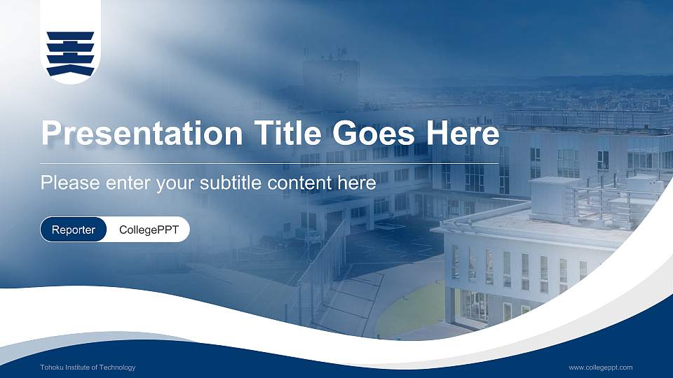 Tohoku Institute of Technology Lecture Sharing and Networking Event PPT Template16:9 ratio PPT effect preview image