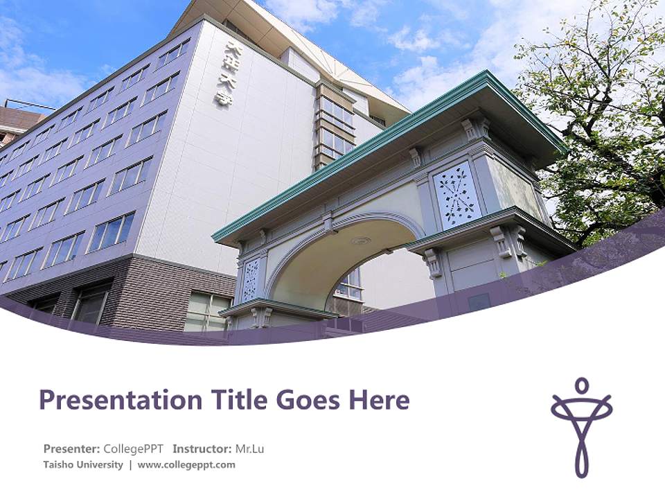 Taisho University Course/Courseware Creation PPT Template4:3 ratio PPT effect preview image5