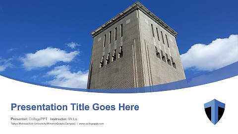 Tokyo Metropolitan University(Minami-Osawa Campus) Course/Courseware Creation PPT Template