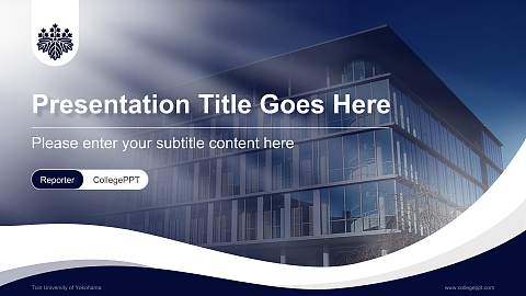 Toin University of Yokohama Lecture Sharing and Networking Event PPT Template