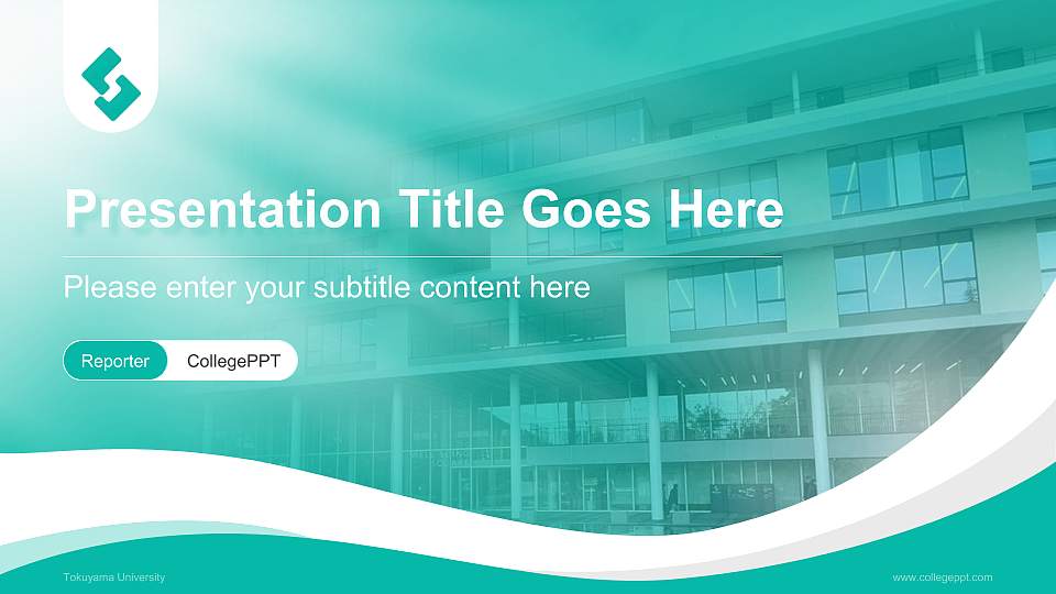 Tokuyama University Lecture Sharing and Networking Event PPT Template16:9 ratio PPT effect preview image1