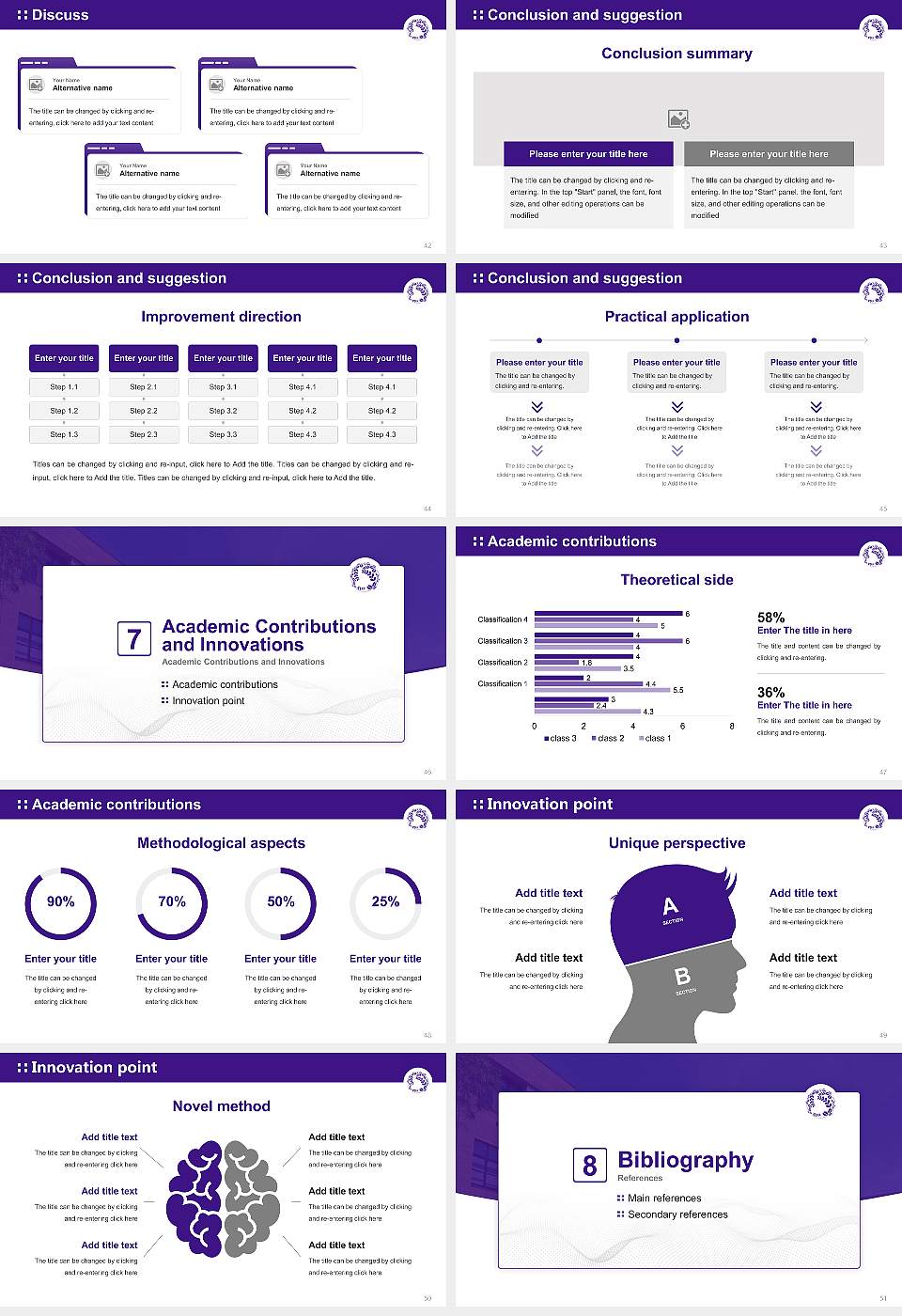 Tohoku University Graduation Thesis Defense PPT Template16:9 ratio PPT effect preview image6