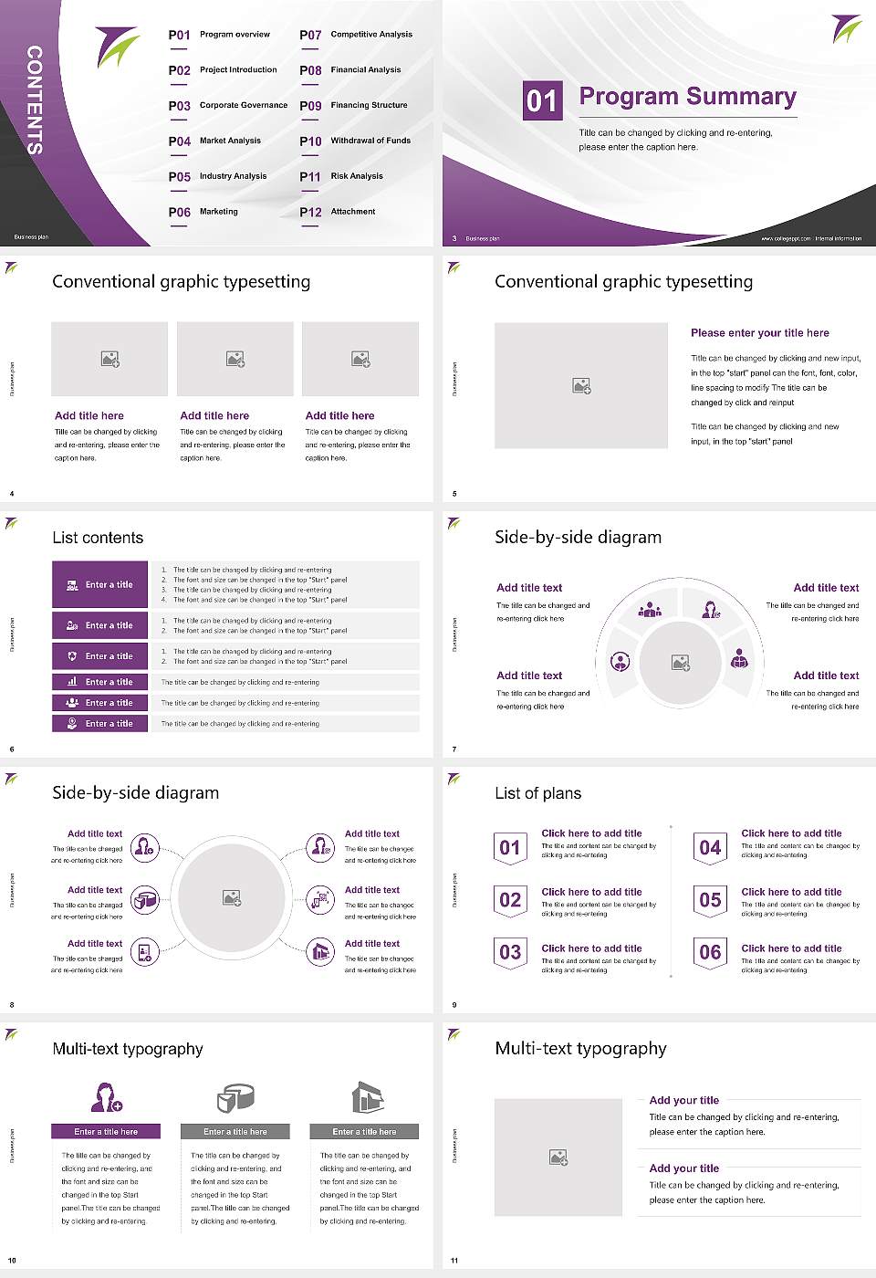 The University of Fukuchiyama Competition/Entrepreneurship Contest PPT Template16:9 ratio PPT effect preview image2
