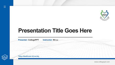 Tokyo Healthcare University Thesis Proposal/Graduation Defense PPT Template