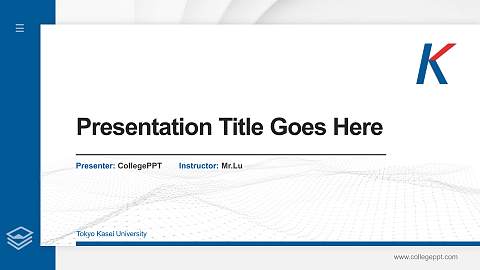 Tokyo Kasei University Thesis Proposal/Graduation Defense PPT Template