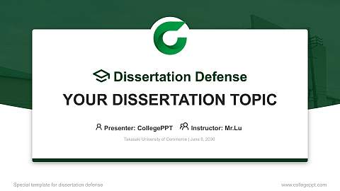 Takasaki University of Commerce Graduation Thesis Defense PPT Template