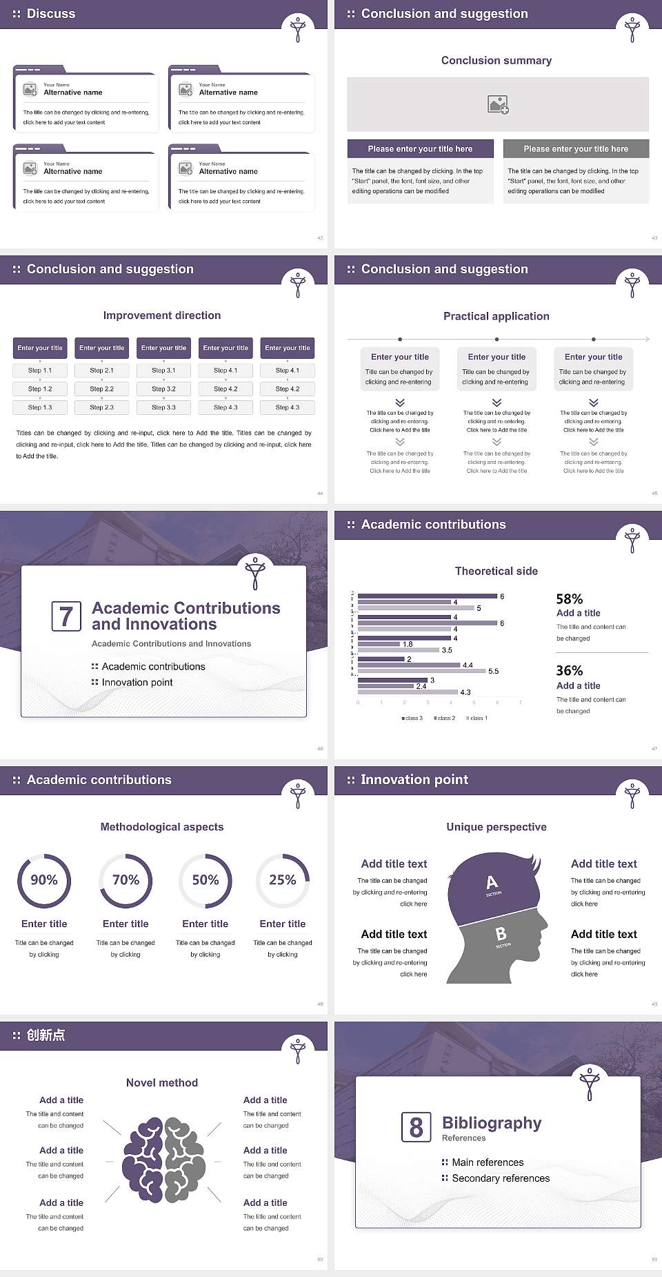 Taisho University Graduation Thesis Defense PPT Template4:3 ratio PPT effect preview image6