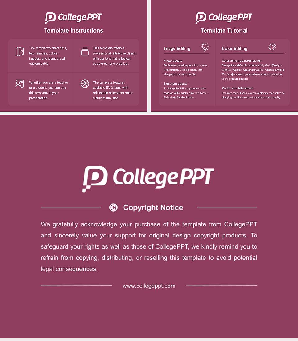 Tohoku Fukushi University Course/Courseware Creation PPT Template4:3 ratio PPT effect preview image5
