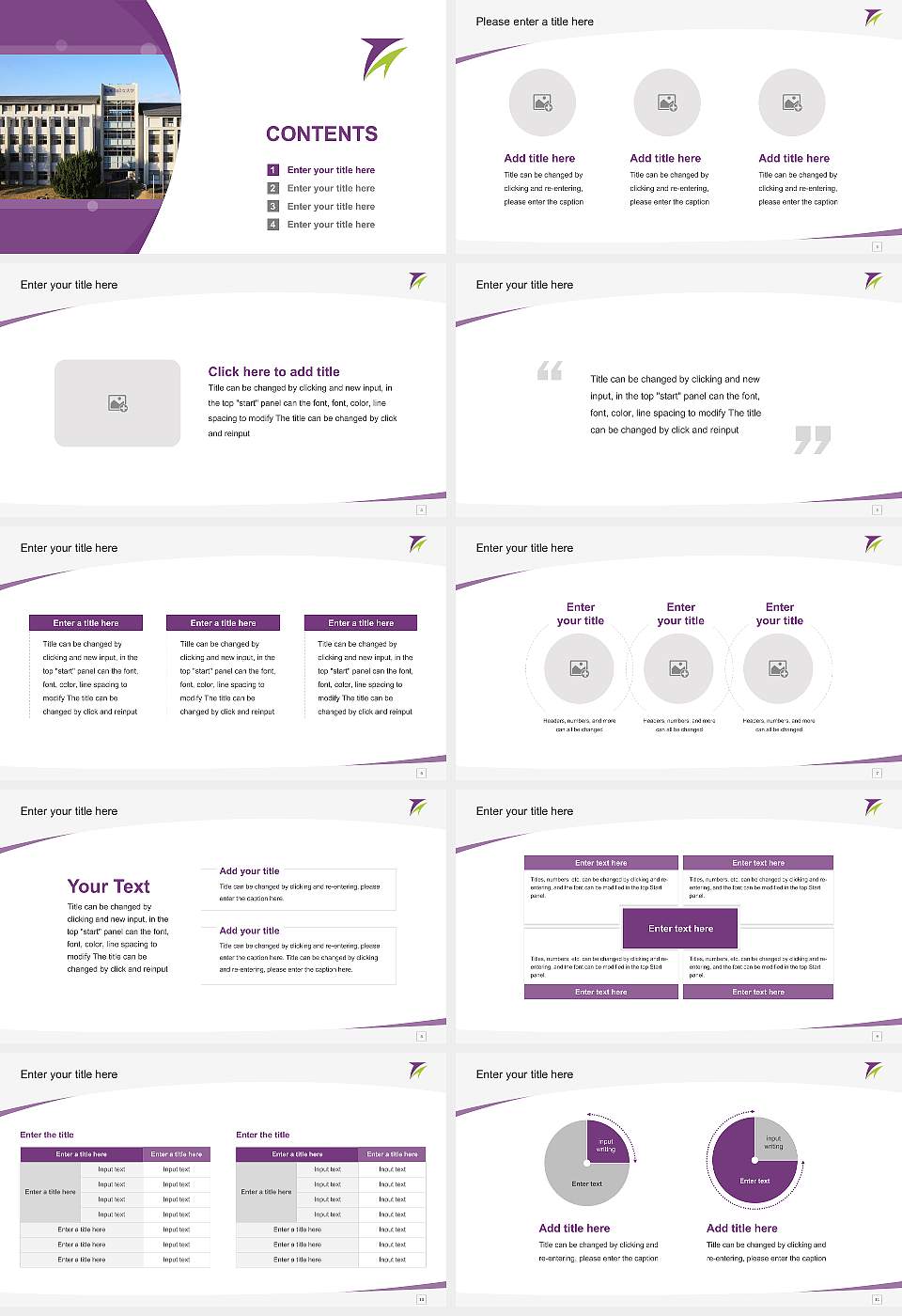 The University of Fukuchiyama Course/Courseware Creation PPT Template16:9 ratio PPT effect preview image2